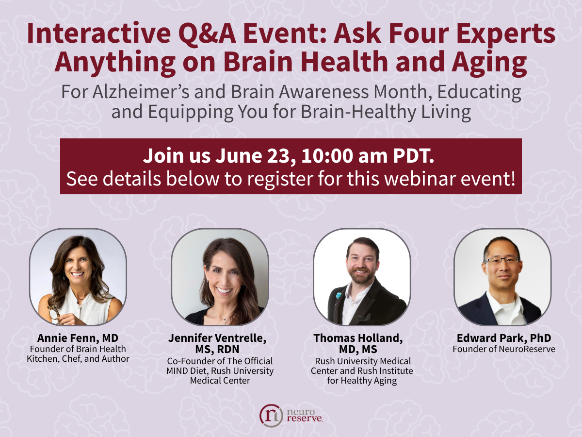 Live Q&A Event Ask the Experts Anything on Brain Health and Aging