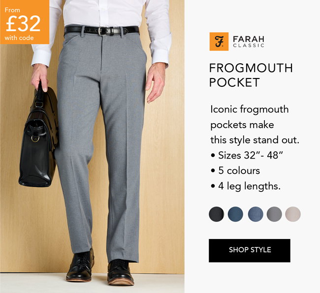 Farah Frogmouth Pocket Trouser - MT216