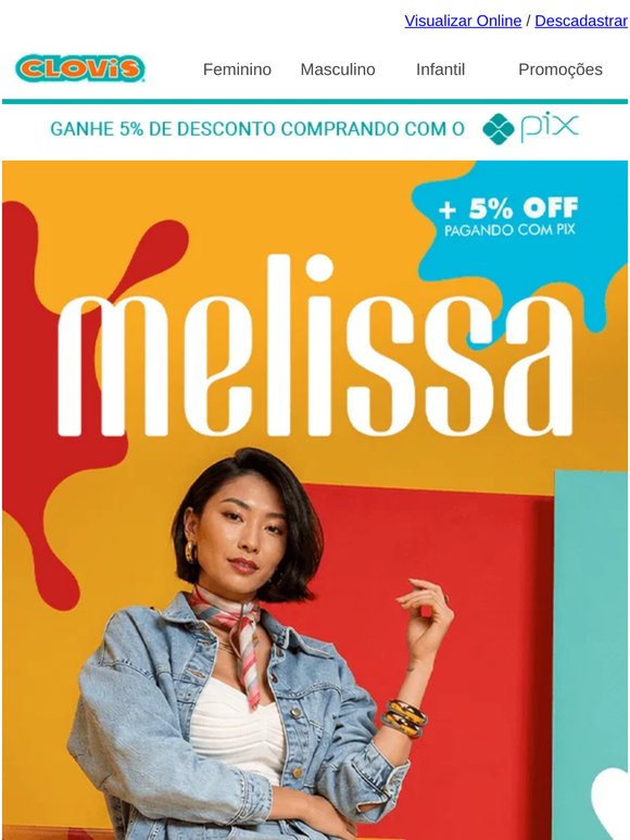 Melissa para todos os estilos a partir de R$49,99