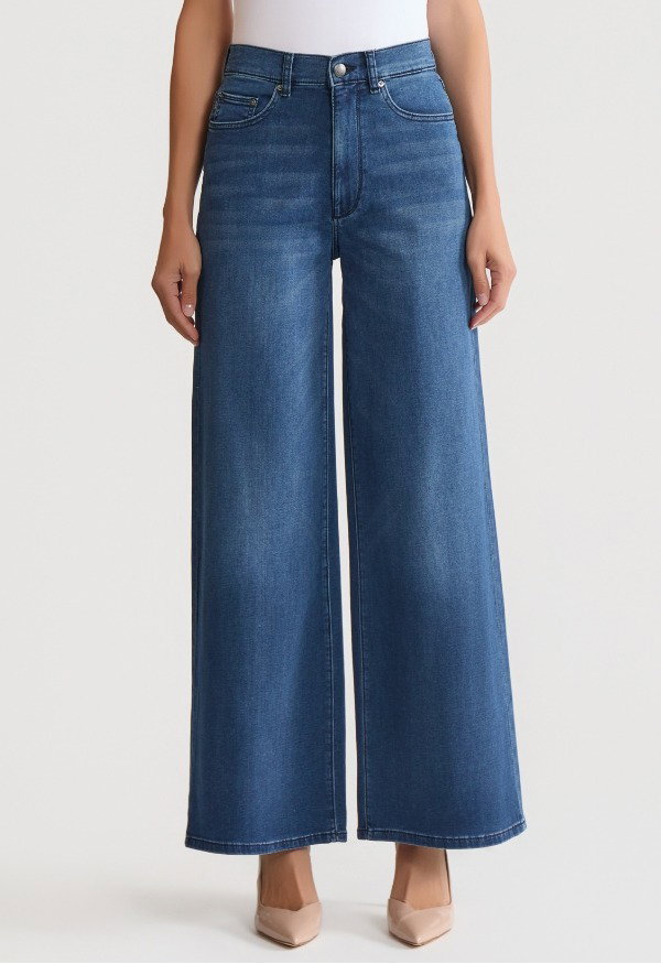 Hepburn High-Rise Wide Leg Vintage Jean, Stream Wash