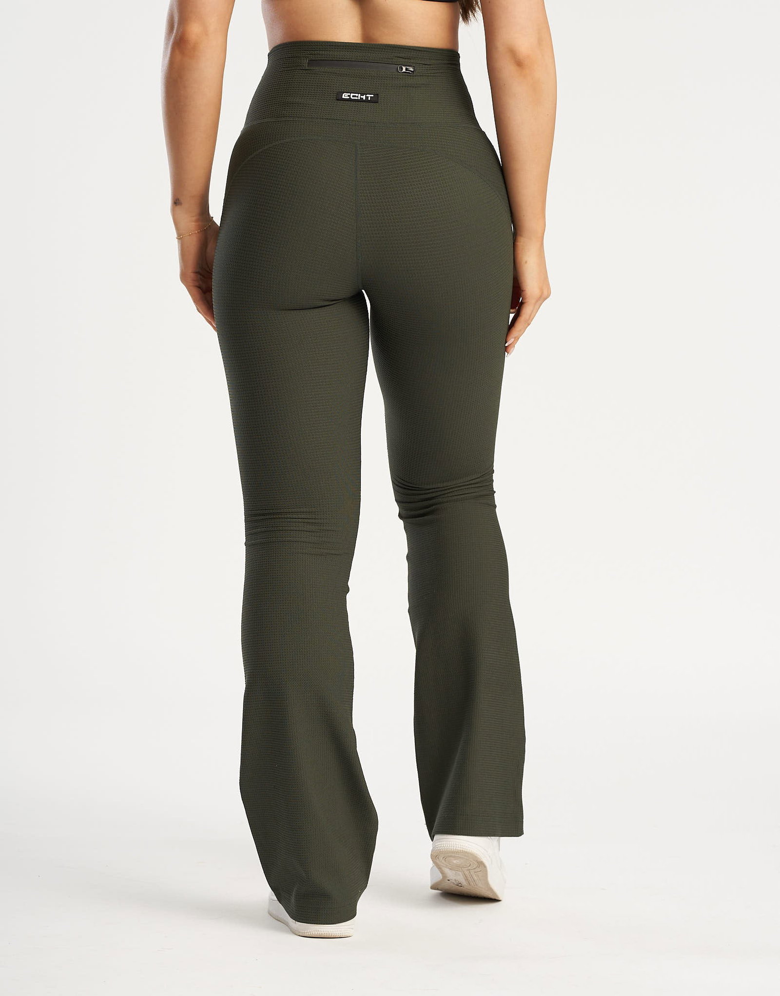 Image of Flare Lounge Leggings - Forest Green