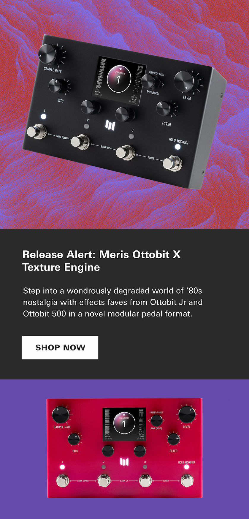 Release Alert: Meris Ottobit X Texture Engine