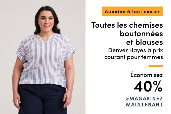 Aubaine à Tout Casser Toutes les chemises boutonnées et blouses Denver Hayes à prix courant pour femmes économisez 40%