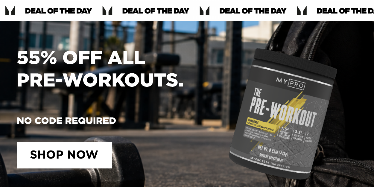 55% off pre-workout