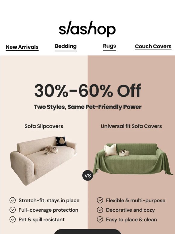 Sofa Slipcover or Universal Cover? 🛋️Pick Your Perfect Fit!