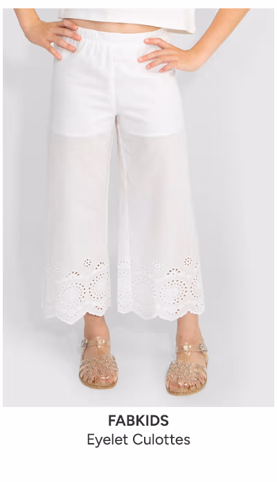 Eyelet Culottes