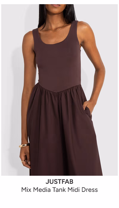 Mix Media Tank Midi Dress