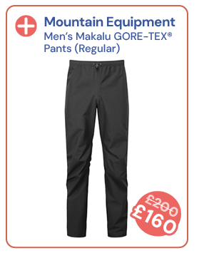 Mountain Equipment Men's Makalu GORE-TEX® Pants - Regular - Black. Reduced from £200 to £160.