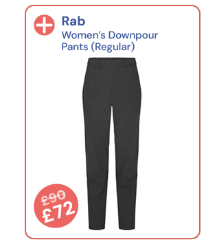 Rab Women's Downpour Pants - Regular - Black. Reduced from £90 to £72. 