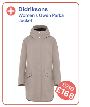 Didriksons Women's Gwen Parka Jacket - Brown. Reduced from £210 to £168.