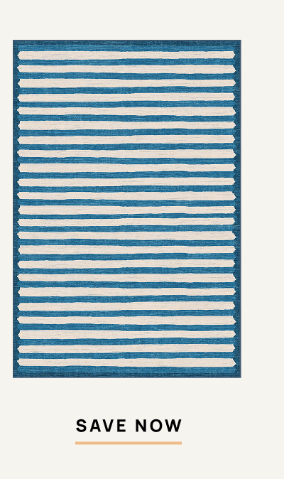 Elin Stripe Indigo Rug by goop | Shop Now 