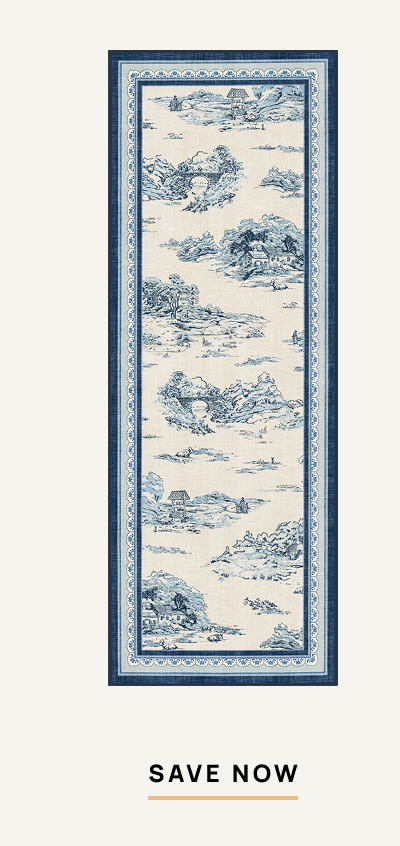Provence Toile Delft Blue Rug | Save Now 