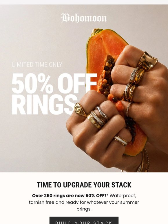 50% OFF All Rings