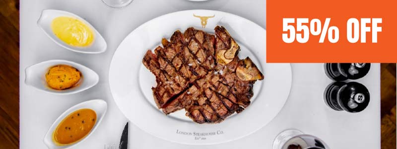 3 Course Meal & Cocktail at Marco Pierre White's London Steakhouse Co £69 save 53%