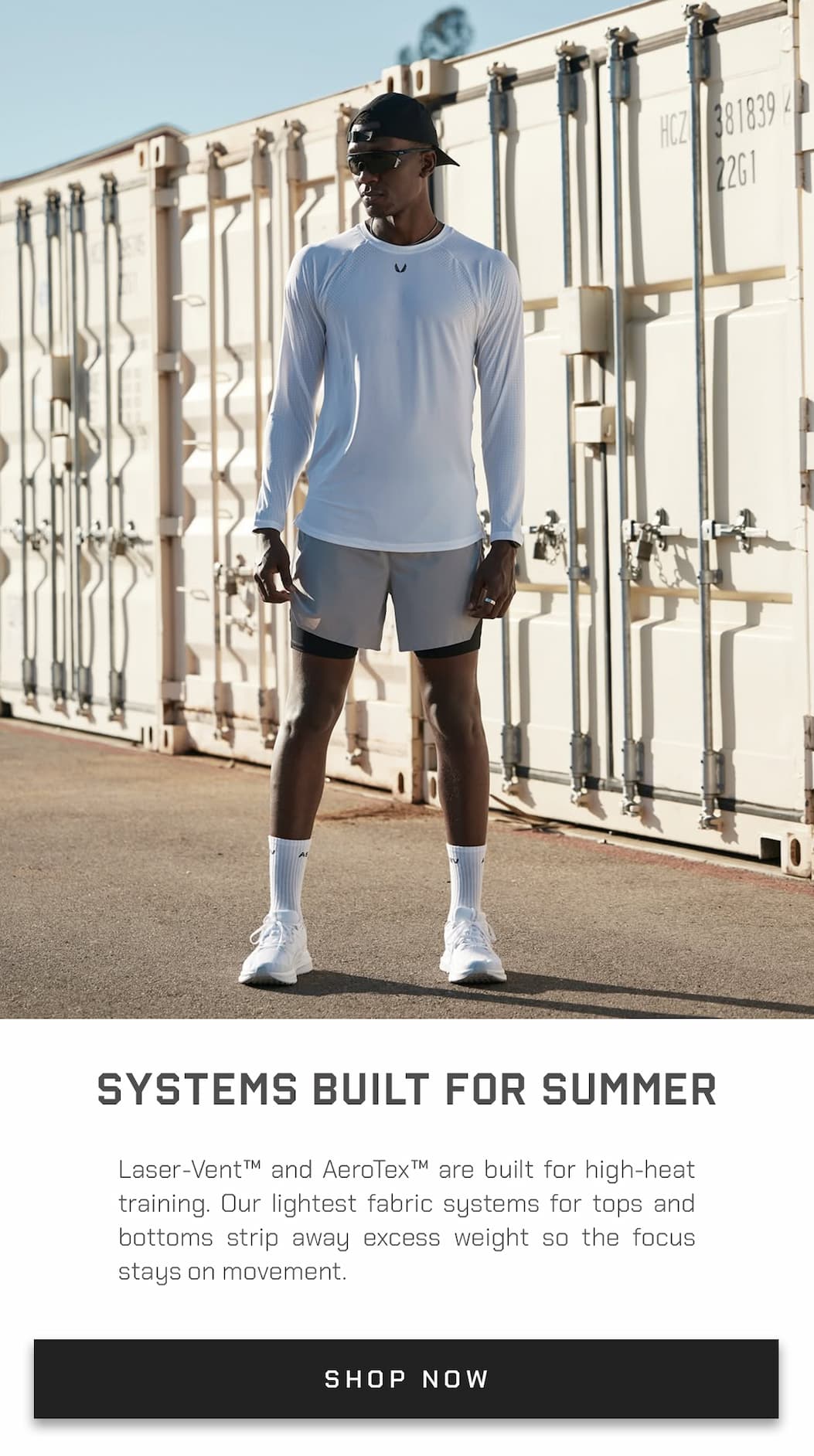 Laser-Vent™ and AeroTex™ are built for high-heat training. Our lightest fabric systems for tops and bottoms strip away excess weight so the focus stays on movement.