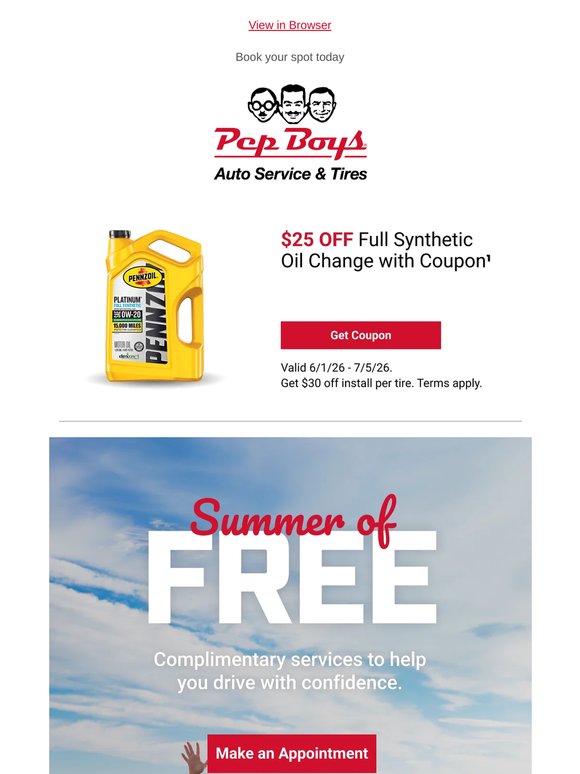 Cut Costs, Not Car Care — $25 Off Your Oil Change + Free Checks Inside
