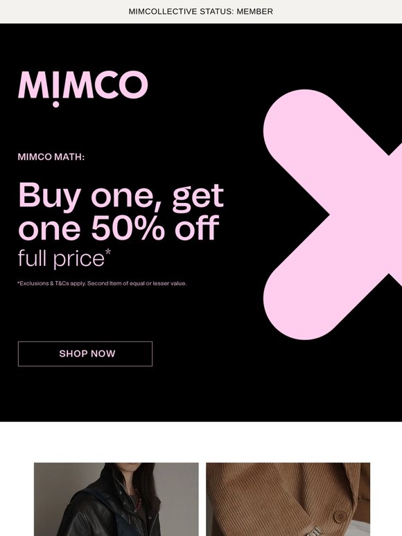 Buy one, get 50% off 💸
