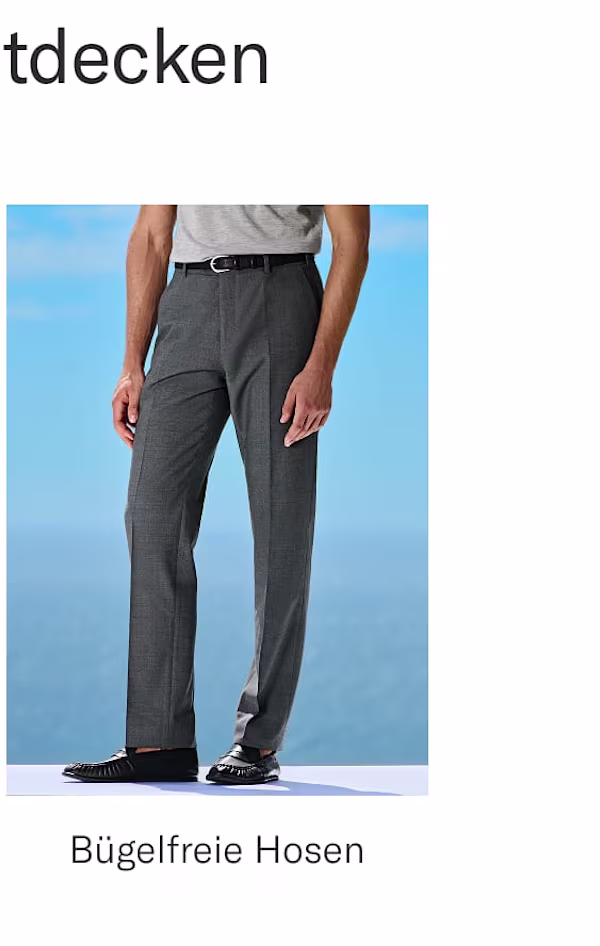 Wrinkle free trousers