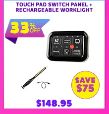 Touch pad switch panel + Rechargeable worklight