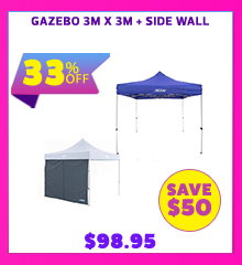 Gazebo 3m x 3m + Side Wall