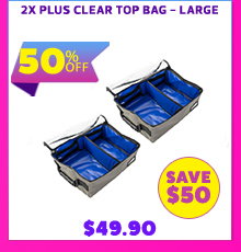 2x Plus Clear Top Bag - Large