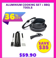 Aluminium Cooking Set + BBQ Tools