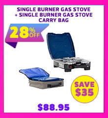 Single Burner Gas Stove + Single Burner Gas Stove Carry Bag