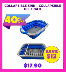 Collapsible Sink + Collapsible Dish Rack