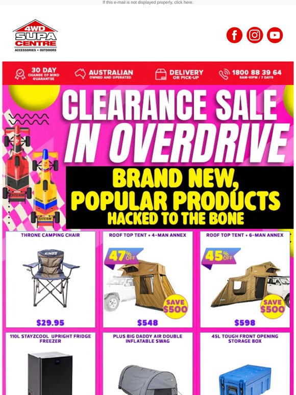 Clearance Sale In Overdrive 🤑 Brand New, Popular Products Hacked To The Bone 💪🏻