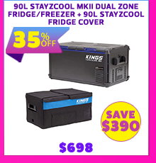 90L Stayzcool MKII Dual Zone Fridge/Freezer + 90L Stayzcool Fridge Cover