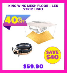 King Wing Mesh Floor + LED Strip Light
