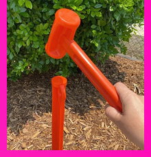 Hammer & Peg Remover + Clear Top Canvas Bag