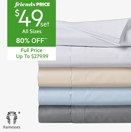 Ramesses 1800 Thread Count Cotton Rich Sheet Set