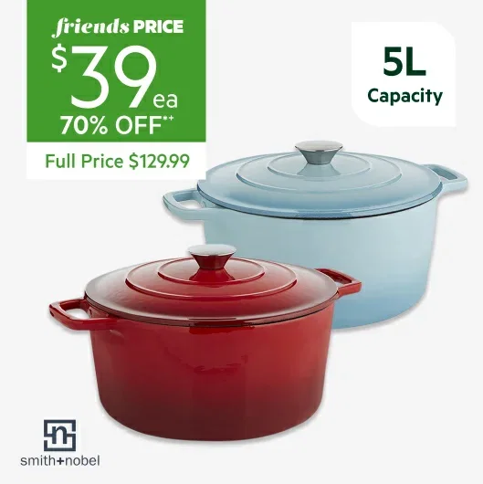 Smith+Nobel Traditions Cast Iron 5L pot