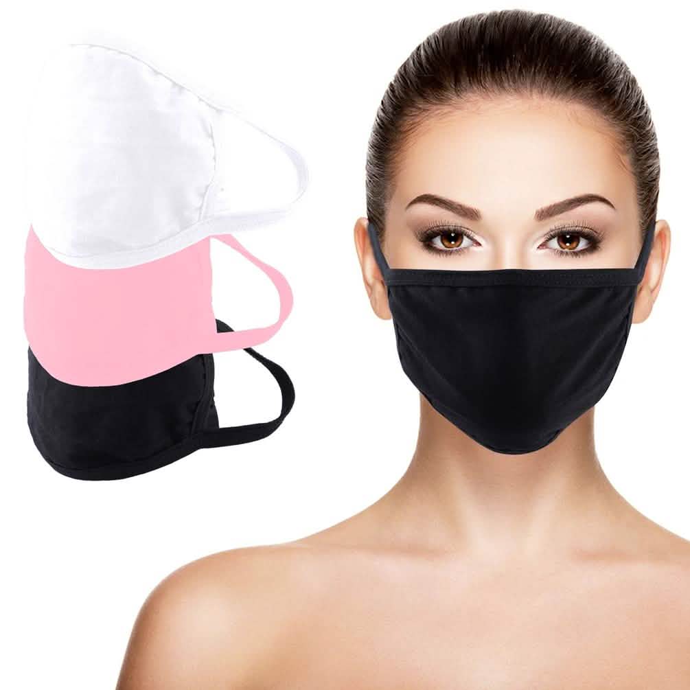 Image of 3-Pack: Washable And Reusable Non - Medical Face Protection Mask
