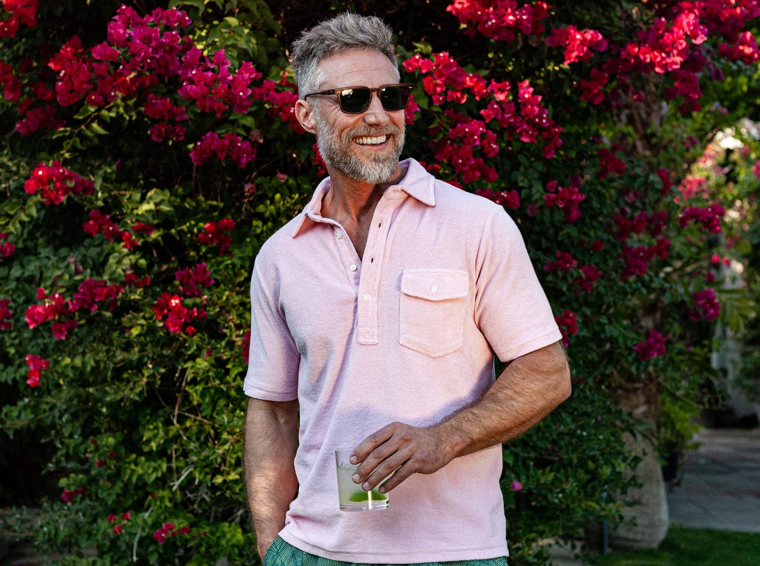 Image of Terrycloth Players Shirt - Afternoon Delight