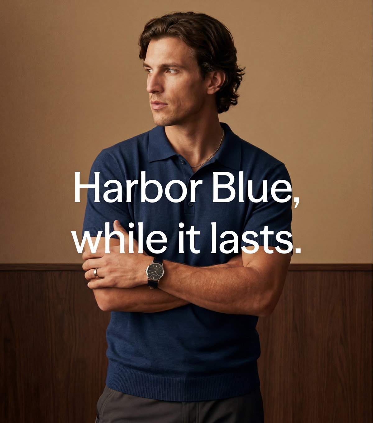 Harbor Blue, while it lasts.