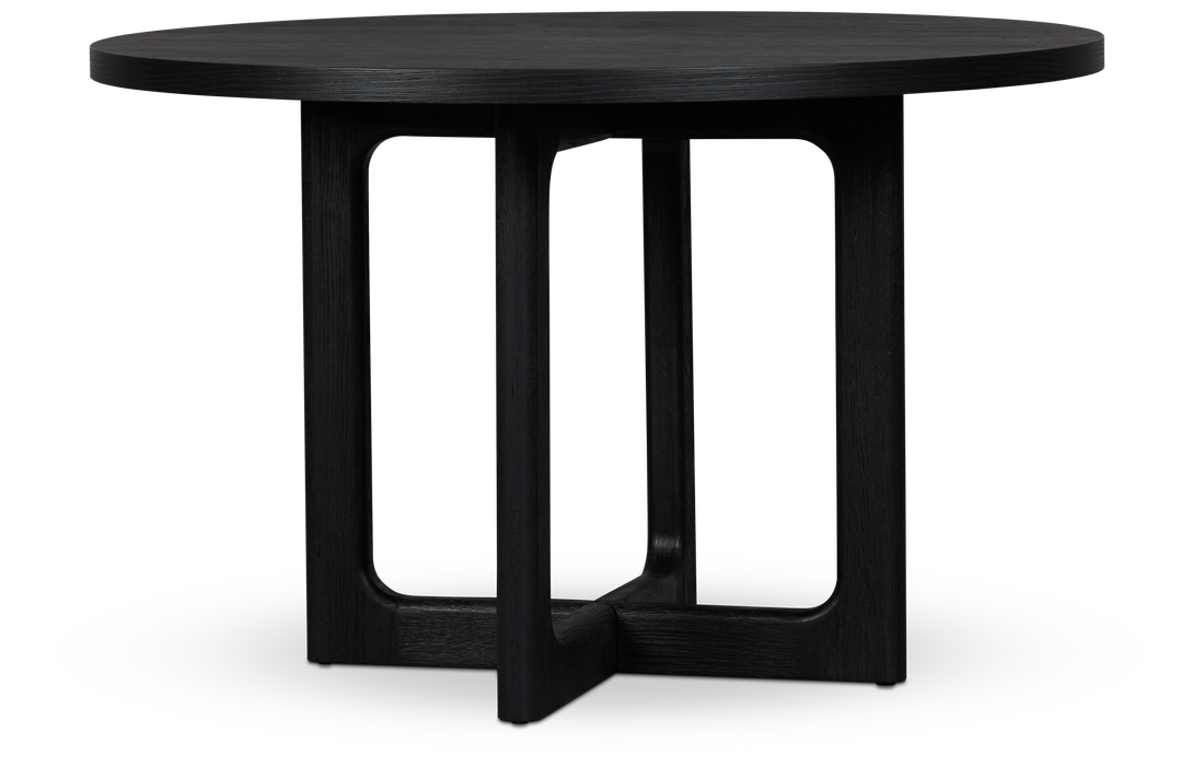 Santorini Black 47" Round Table