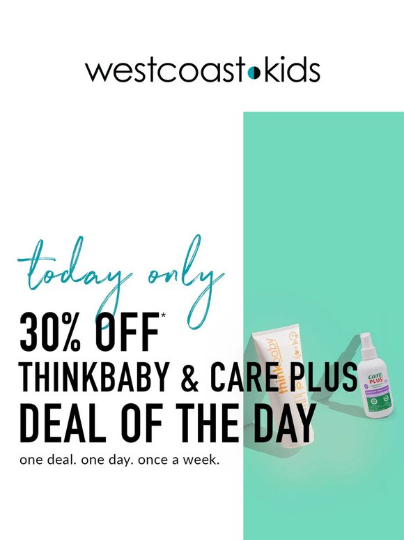 30% off Think Baby & Care Plus!