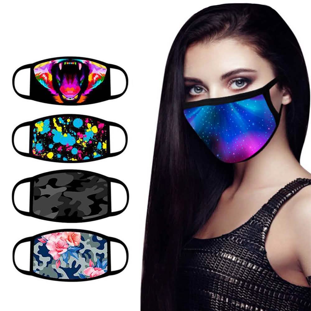 Image of 4-Pack: Reusable Cotton Face Mask