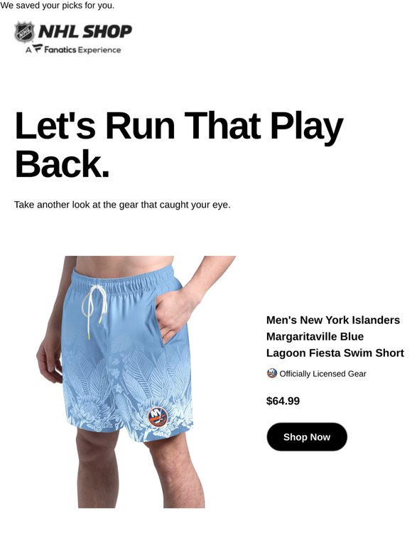 Revisit: Men's New York Islanders  Margaritaville Blue...