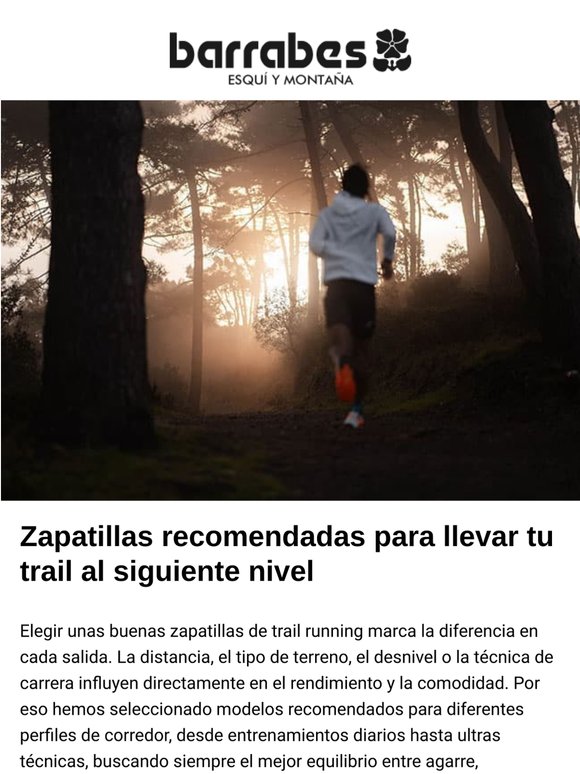 Zapatillas recomendadas para llevar tu trail al siguiente nivel