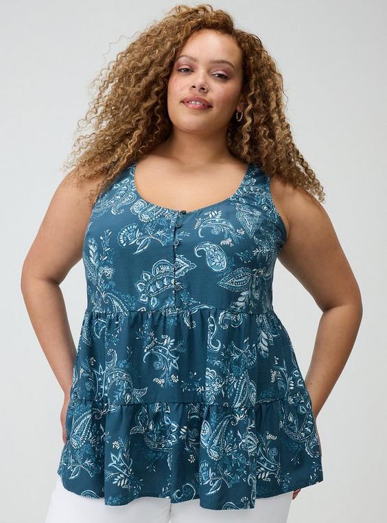 Challis Tiered Tunic Tank
