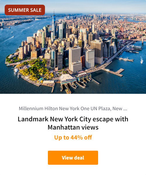Landmark New York City escape with Manhattan views
