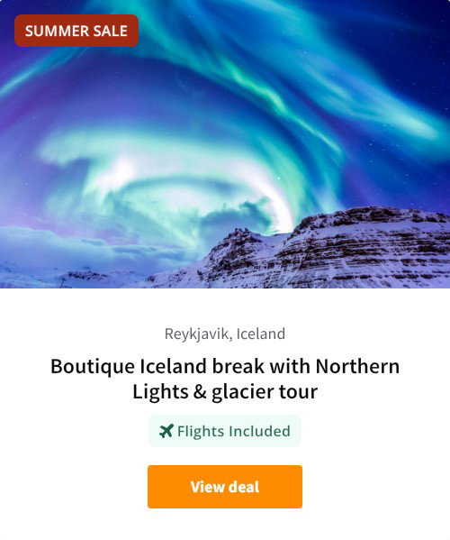 Boutique Iceland break with Northern Lights &amp; glacier tour
