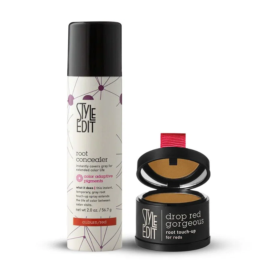 Image of Drop Red Gorgeous Root Touch Up Powder and Spray Duo