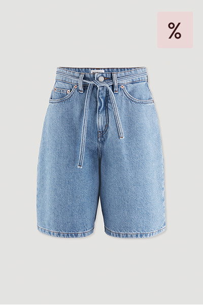Jeans Bermuda aus Bio-Baumwolle mit TENCEL™ Lyocell