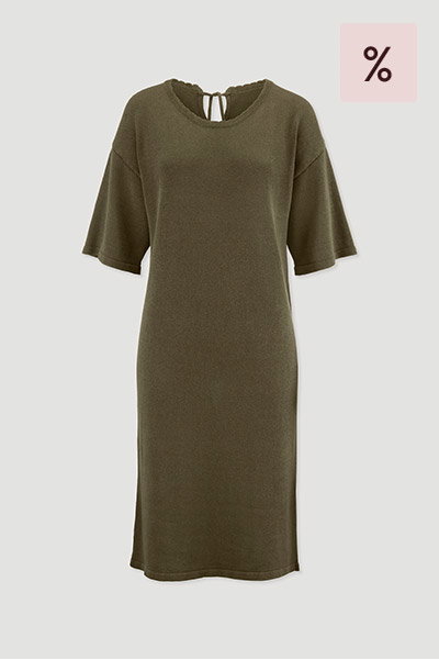 Strick Kleid Relaxed aus Leinen mit Bio-Baumwolle und LENZING™ ECOVERO™