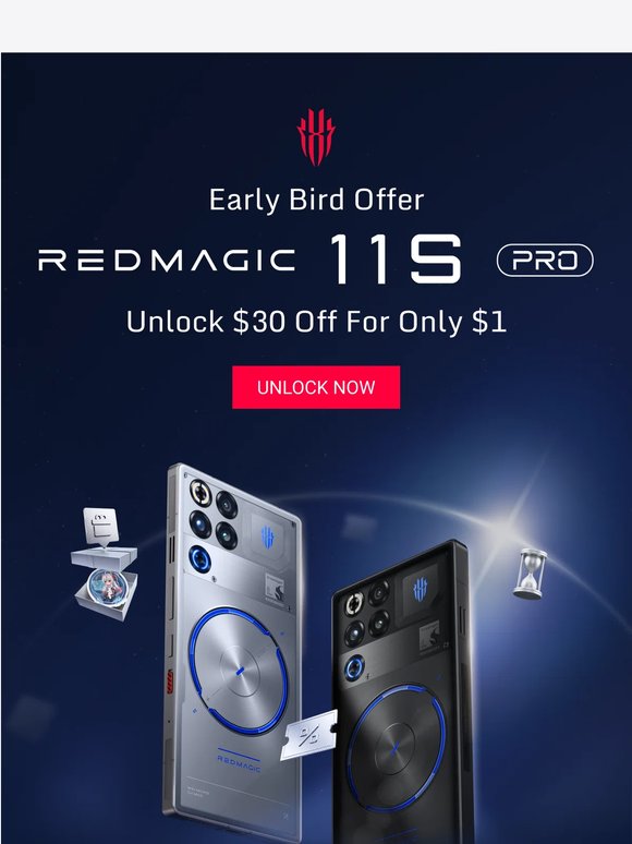 ⚡The REDMAGIC 11S Pro Early Bird deal just landed.
