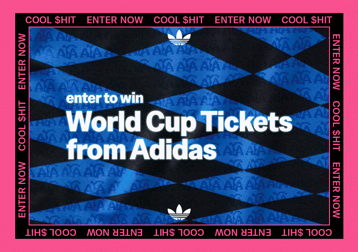 Enter to Win World Cup Tickets from Adidas